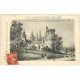 carte postale ancienne 27 CONDE-SUR-ITON. Château 1911 d'après vieille estampe