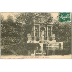 carte postale ancienne 27 CONDE-SUR-ITON. Château Fontaine 1902