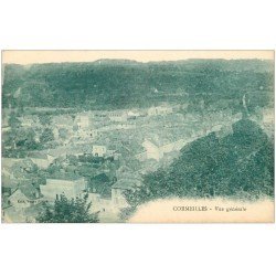 carte postale ancienne 27 CORMEILLES. Vue bleutée