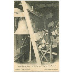 carte postale ancienne 27 CORNEVILLE-SUR-RISLE. Carillon légende des Cloches 1906
