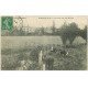 carte postale ancienne 27 DAMVILLE. La Pierre Lay avec Vaches 1914