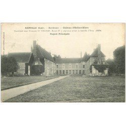 carte postale ancienne 27 DANVILLE. Château d'Hellenvilliers 1909. Timbre absent