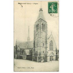carte postale ancienne 27 ETREPAGNY. L'Eglise 1913
