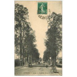 carte postale ancienne 27 EVREUX. Avenue de Cambolle 1905 Route de Caen