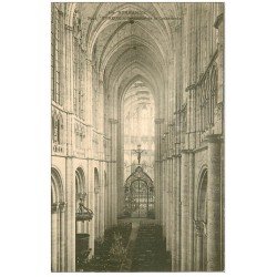 carte postale ancienne 27 EVREUX. Cathédrale intérieur vers 1900