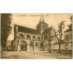carte postale ancienne 27 EVREUX. Eglise Saint-Taurin