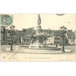 carte postale ancienne 27 EVREUX. Fontaine Monumentale 1904