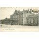 carte postale ancienne 27 EVREUX. La Gare 1918 Fiacre Taxis