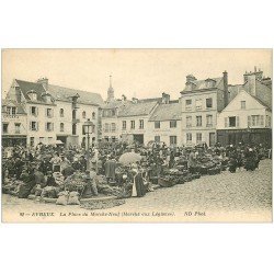 carte postale ancienne 27 EVREUX. La Place du Marché aux Légumes