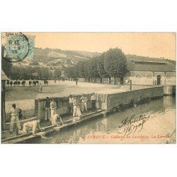 carte postale ancienne 27 EVREUX. Lavoir Caserne de Cavalerie 1905