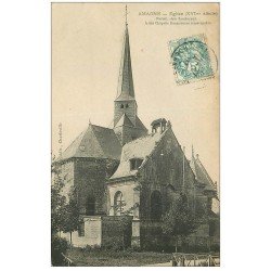 carte postale ancienne 08 AMAGNE. Eglise 1907