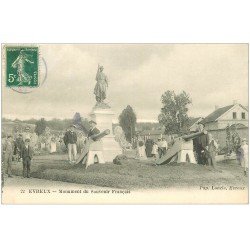 carte postale ancienne 27 EVREUX. Monument du Souvenir Français 1907