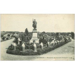 carte postale ancienne 27 EVREUX. Monument Souvenir Français 1920