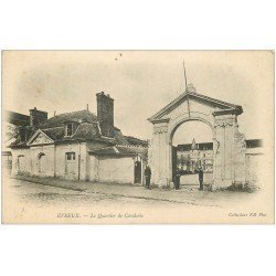 carte postale ancienne 27 EVREUX. Quartier de Cavalerie vers 1900