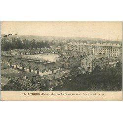 carte postale ancienne 27 EVREUX. Quartier des Chasseurs 1919 Militaires