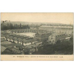 carte postale ancienne 27 EVREUX. Quartier des Chasseurs 1919 Militaires