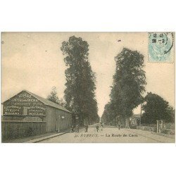 carte postale ancienne 27 EVREUX. Route de Caen 1905 Ecuries Hôtel de la Biche