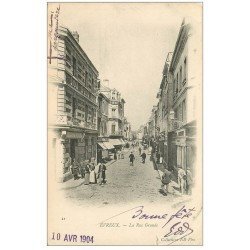 carte postale ancienne 27 EVREUX. Rue Grande 1904