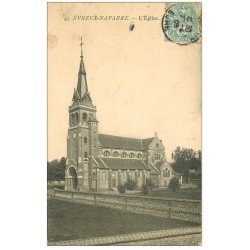 carte postale ancienne 27 EVREUX-NAVARRE. L'Eglise 1905