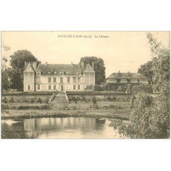 carte postale ancienne 27 FONTAINE L'ABBE. Le Château