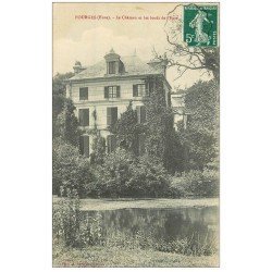 carte postale ancienne 27 FOURGES. Château bords de l'Epte 1908