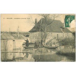carte postale ancienne 27 GAILLON. Inondations de 1910