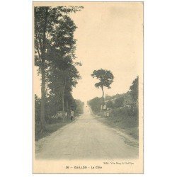 carte postale ancienne 27 GAILLON. La Côte 1913 avec promeneur