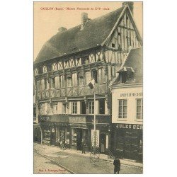 carte postale ancienne 27 GAILLON. Maison Normande Imprimerie et Café