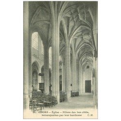 carte postale ancienne 27 GISORS. Cathédrale Piliers