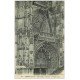carte postale ancienne 27 GISORS. Cathédrale Rosace Portail