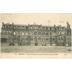 carte postale ancienne 27 GISORS. Ecole Primaire Jeunes Filles animation 1909