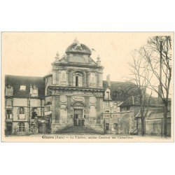 carte postale ancienne 27 GISORS. Le Théâtre 1904 animation et Gendarmerie