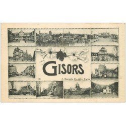 carte postale ancienne 27 GISORS. Multivues 1935