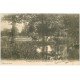 carte postale ancienne 27 GIVERNY. Vaches sur les bords de l'Epte 1904