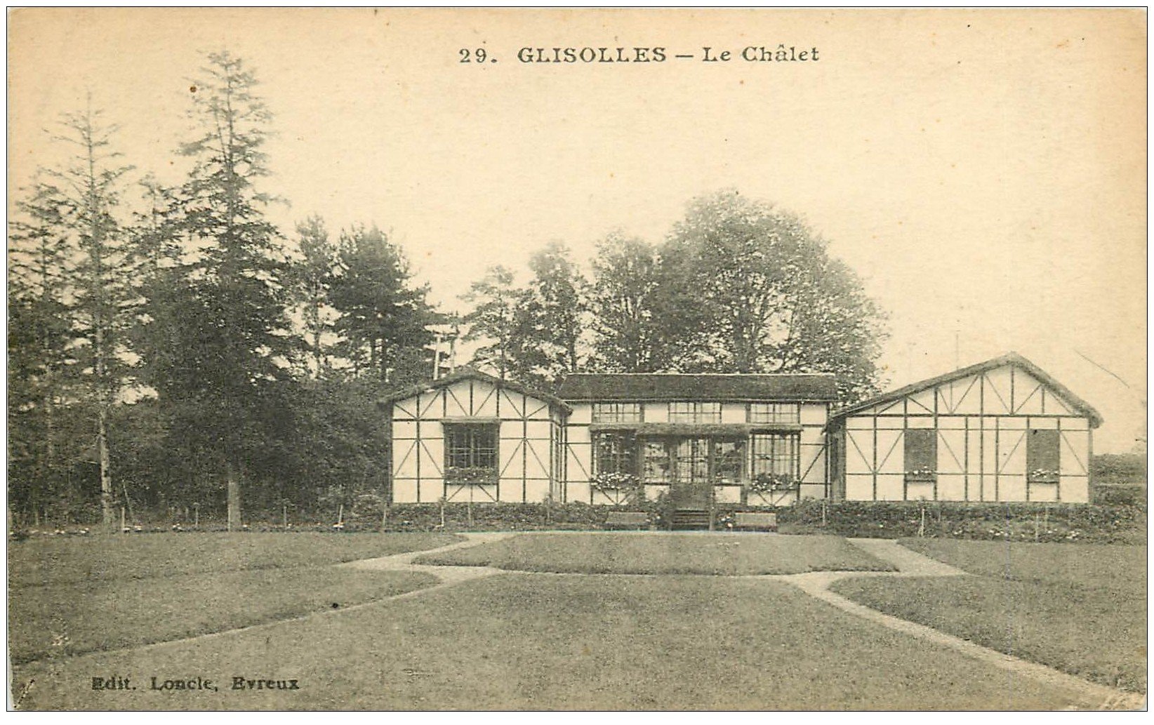 carte postale ancienne 27 GLISOLLES. Le Châlet 1921