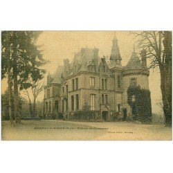 27 GOURNAY-LE-GUERIN. Le Château. Carte toilée 1910