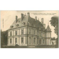 carte postale ancienne 27 GOURNAY-LE-GUERIN. Petite-Ville. Le Château Gouhier de Petite Ville