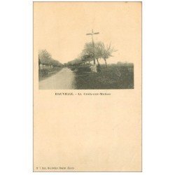 carte postale ancienne 27 HAUVILLE. La Croix-aux-Moines