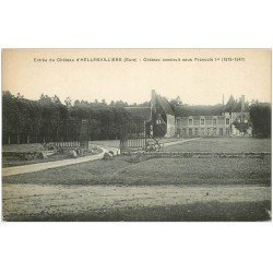 carte postale ancienne 27 HELLENVILLIERS. Château