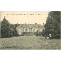 carte postale ancienne 27 ILLIERS-L'EVÊQUE. Château de Pinson animation