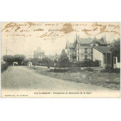 carte postale ancienne 27 IVRY-LA-BATAILLE. Boulevard de la Gare 1905