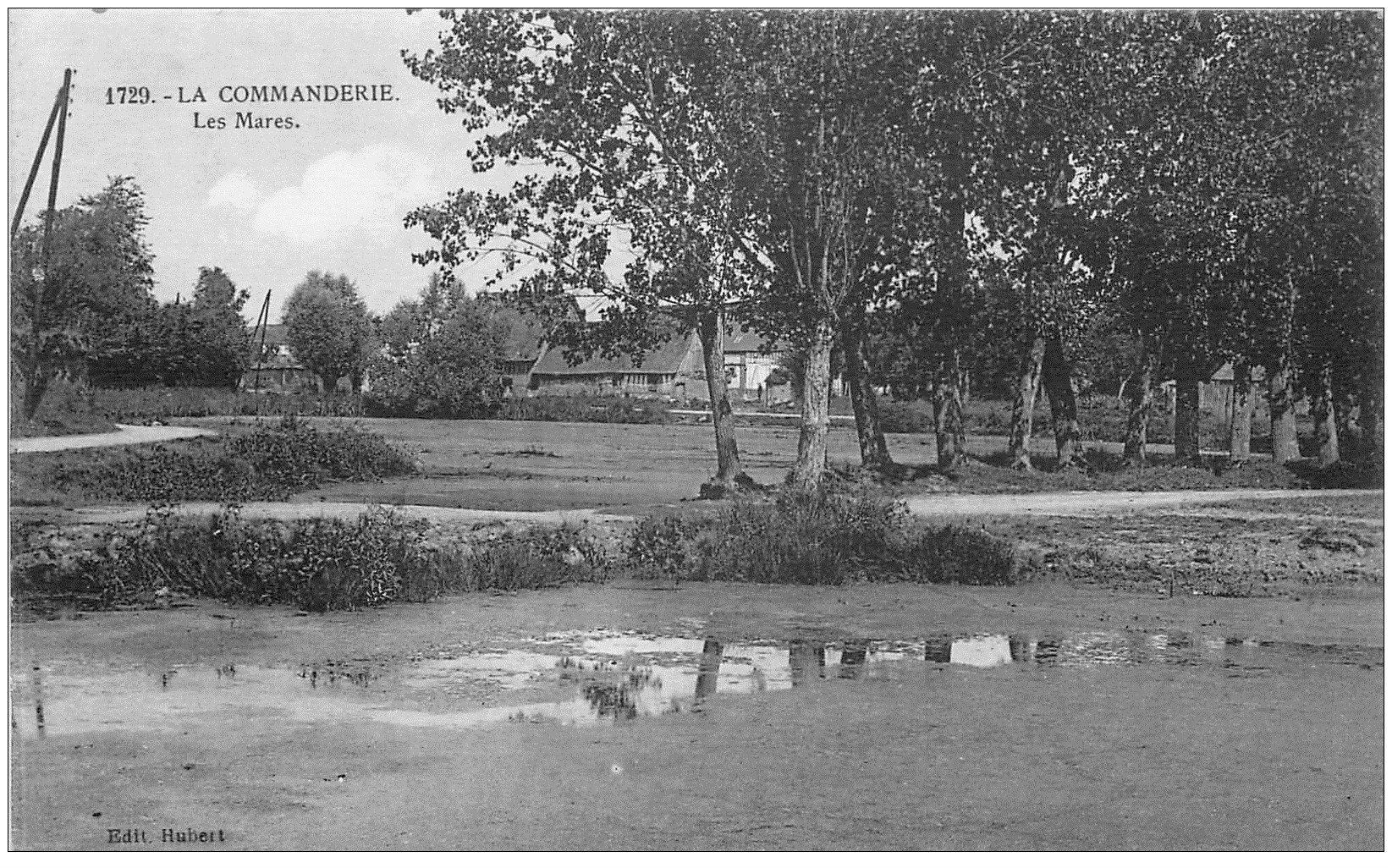 carte postale ancienne 27 LA COMMANDERIE. Les Mares