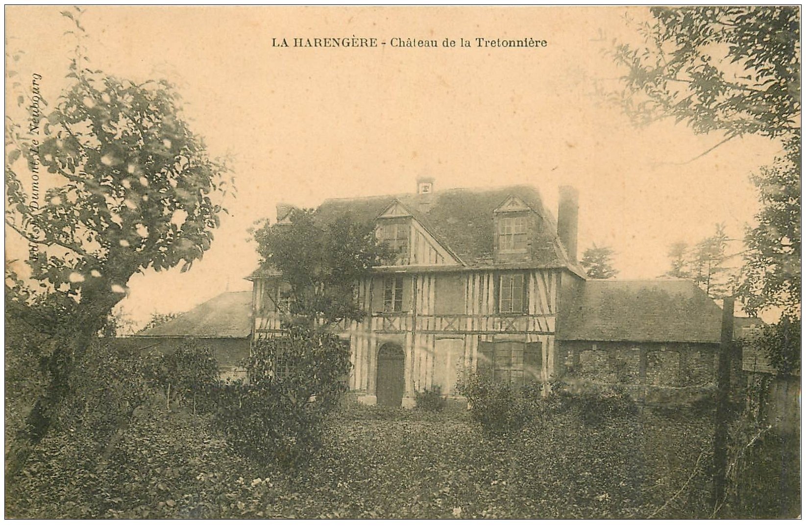 carte postale ancienne 27 LA HARENGERE. Château de la Tretonnière