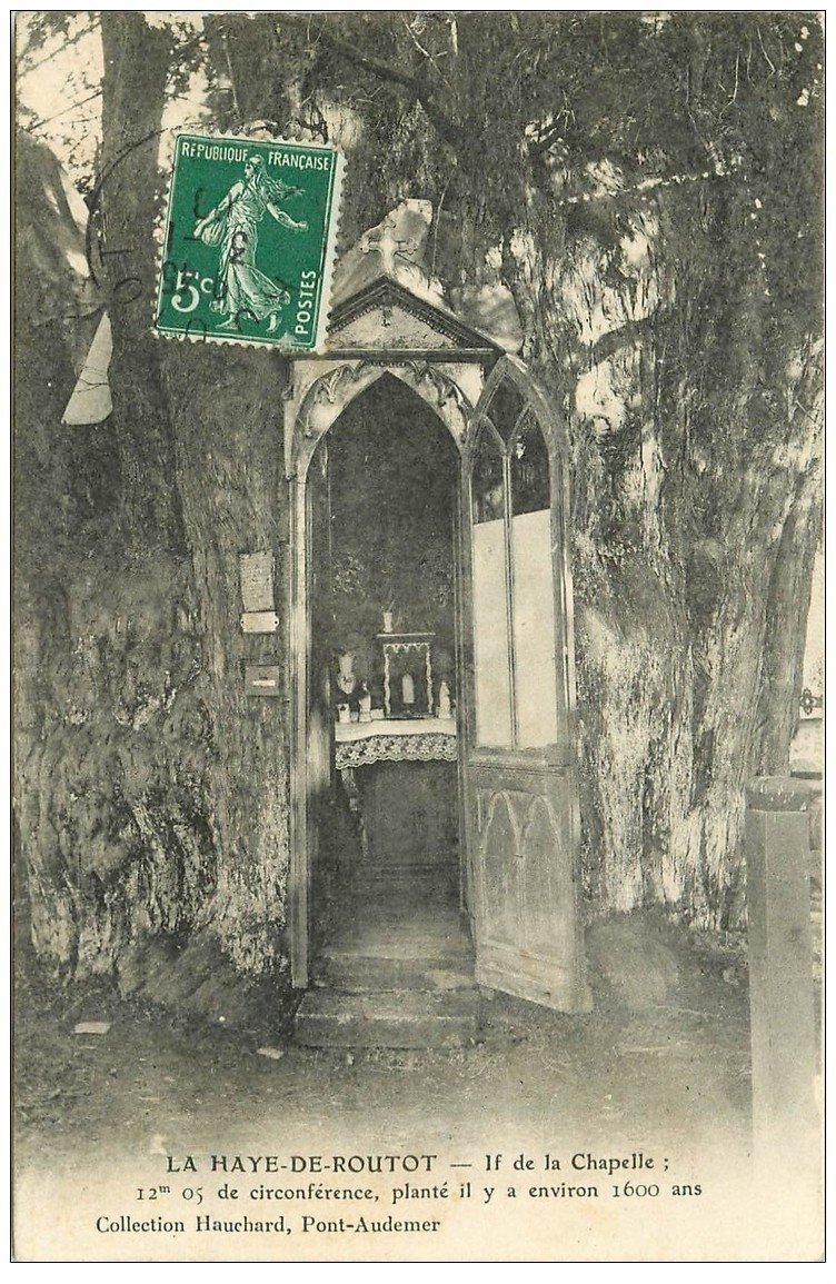 carte postale ancienne 27 LA HAYE-DE-ROUTROT. If de la Chapelle 1908