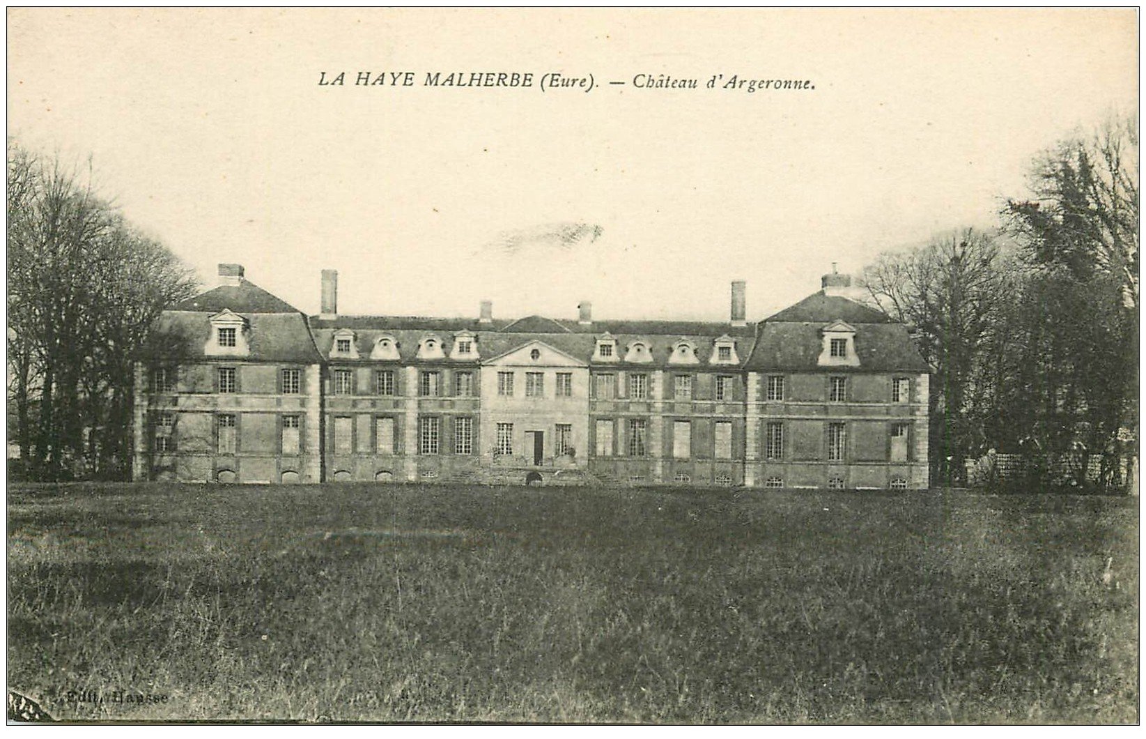carte postale ancienne 27 LA HAYE-MALHERBE. Château d'Argeronne