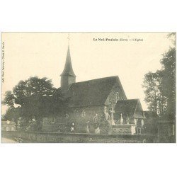carte postale ancienne 27 LA NOE-POULAIN. L'Eglise et Cimetière