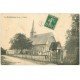 carte postale ancienne 27 LA NOE-POULAIN. L'Eglise et Cimetière. Cachet du Facteur