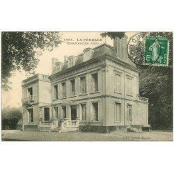 carte postale ancienne 27 LA PERELLE. Houdouville 1912 Château