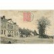 carte postale ancienne 27 LA RIVIERE-THIBOUVILLE. Route de Paris 1904 Café Billard Pruche