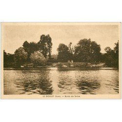 carte postale ancienne 27 LE GOULET. Bords de Seine 1955
